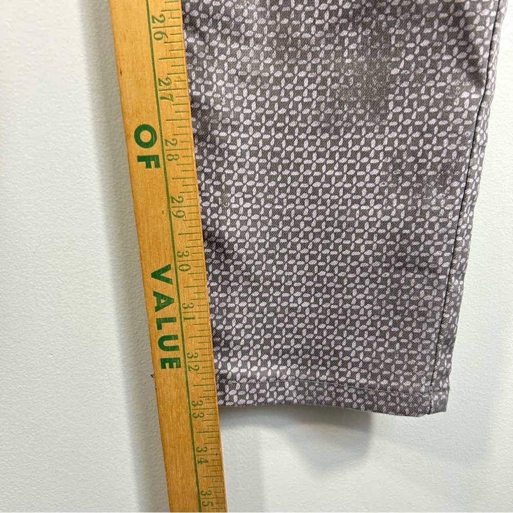 Prana Slim Trousers in Light Gray Microdot Print - Picture 7 of 13